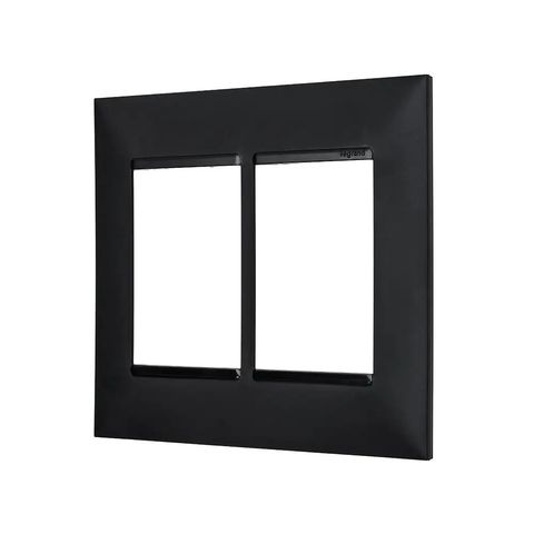 Espelho 4x4 para 6 Módulos Pial Plus+ I Legrand Preto - 618516PT - sem Suporte - 618516PT