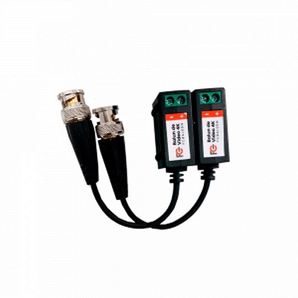 Vídeo Balun Borne Parafuso 4k 180 a 300 Metros com Rabicho FC Fontes - FCBAL05N - FCBAL05N