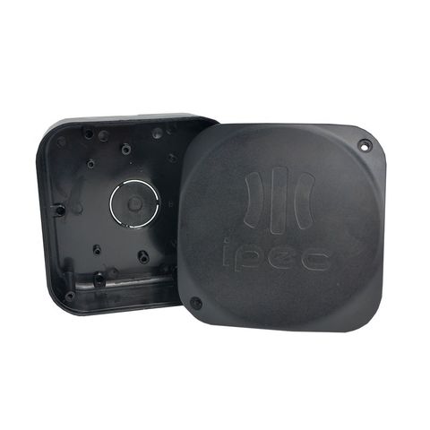 Caixa de Passagem para CFTV Quadrada Preto 10x10x5cm In box Ipec - A2339/PT - A2339/PT