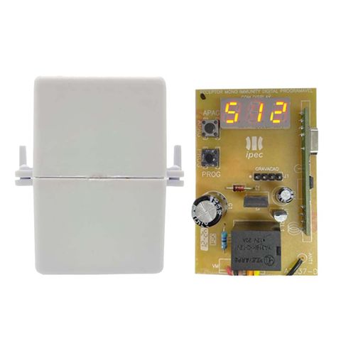 Receptor para Controle Remoto 1 Canal 433Mhz 512 RX Ipec - A2411 - A2411