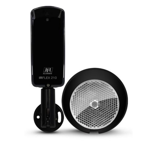 Sensor Infravermelho Ativo Fotocelula 1 Feixe Articulador Integrado Alcance Até 10 Metros JFL - IRFLEX-110 - IRFLEX-210
