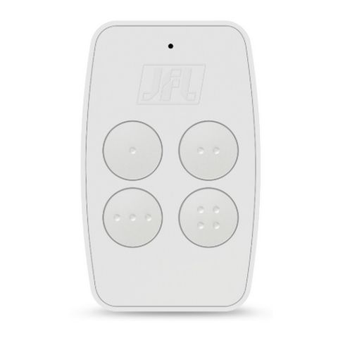 Controle Remoto 4 Botões 868MHZ Branco - JFL - CR4T DUO+ - CR4T DUO+