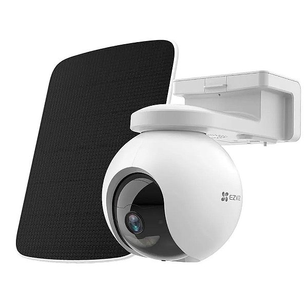 Câmera CFTV IP CS-EB8/SP-R100 4g Mini Speed Dome EB8 4G 2K 3.0MP IR 15m 4,0 mm com Bateria interna Kit com Painel Solar Ezviz by Hikvision - CS-CB8-R100-2C3WFL