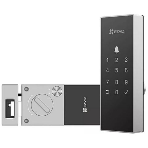 Fechadura Digital Wi-Fi com Abertura Senha ou Cartão EzViz CS-DL03-R100-WP-BK - CS-DL03-R100-WP-BK