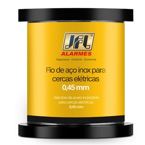 Arame de Aço Inox Para Cerca 0,45mm 360 Metros JFL - 49564 - 49564