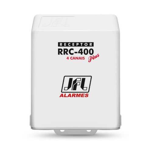 Receptor para Controle Remoto 4 Canais 433,92Mhz com Display Interno Hopping code e Rolling Code Alcance 100 Metros - JFL - RRC-400 PLUS - RRC-400 PLUS