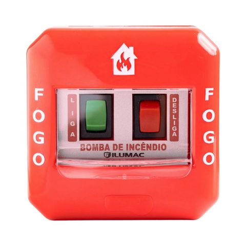 Acionador Manual de Bomba de Incêndio Bivolt AMQ-B - Ilumac - AMF-C
