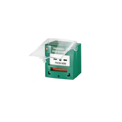 Acionador de Emergencia para Controle de Acesso Assa Abloy Verde - CP-32G - 35.00090