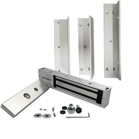 Fechadura EletroMagnética 12V para 272 Kg - Assa Abloy - 600M - Z4 - Incluso o Suporte LZ - 600M - Z4 KIT