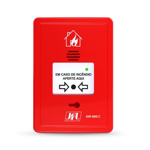 Acionador Manual Rearmável 24v Convencional JFL - AM-800C - AM-800C