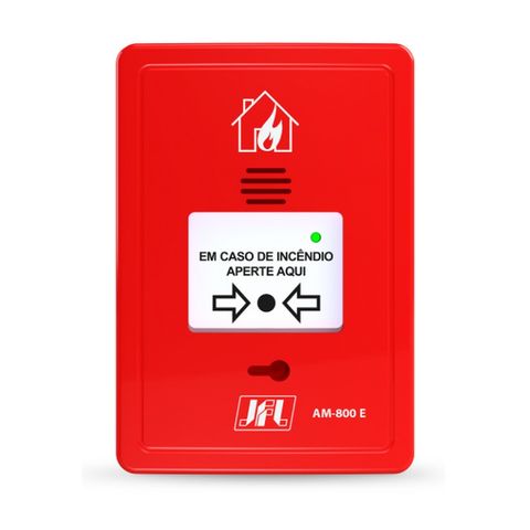 Acionador Manual Rearmável 24v Endereçavel JFL - AM-800E - AM-800E