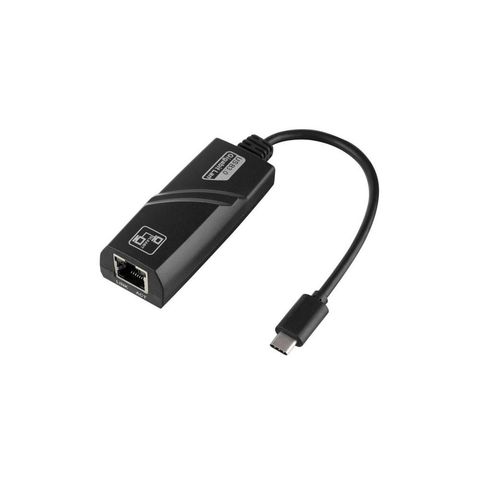 Adaptador USB Type-C 3.0 Macho x Rede RJ45 10/100/1000 F3 Preto JC-TYC-R02 - 127 - 127