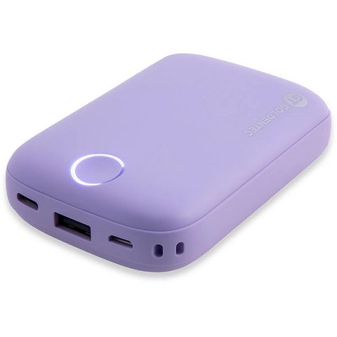 Carregador de Celular Portátil Power Bank 10.000mAh 1 USB 2.1A Roxo Goldentec Get - GT - 44296 - GT - 44296