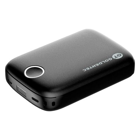 Carregador de Celular Portátil Power Bank 10.000mAh 1 USB 2.1A Preto Goldentec Get - GT - 44297 - 44297 - GT 10000MAH PRETO