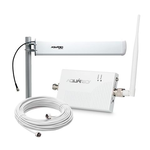 Repetidor de Sinal de Celular Kit Antena de 2100 MHz 60 DB + Cabo de 15 Metros Aquário - RP-2160 - RP-2160