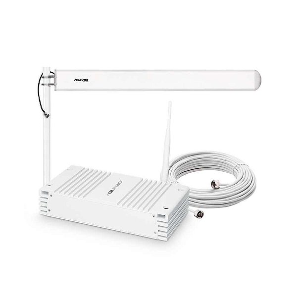 Repetidor de Sinal de Celular Kit Antena de 2100 MHz 70 DB + Cabo de 15 Metros Aquário - RP-2170 - RP-2170