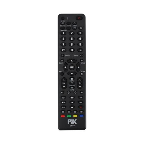 Controle Remoto para TV Philips Universal Preto PIX - 026-9893 - 026-9893