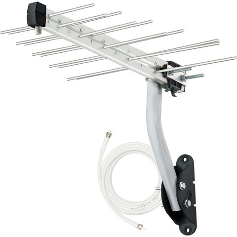 Antena Log Externa para Instalações Coletivas de TV HDTV/UHF 4K 20 Elementos Conector Frente Aquário - LU-20 PLUS - LU-20 PLUS