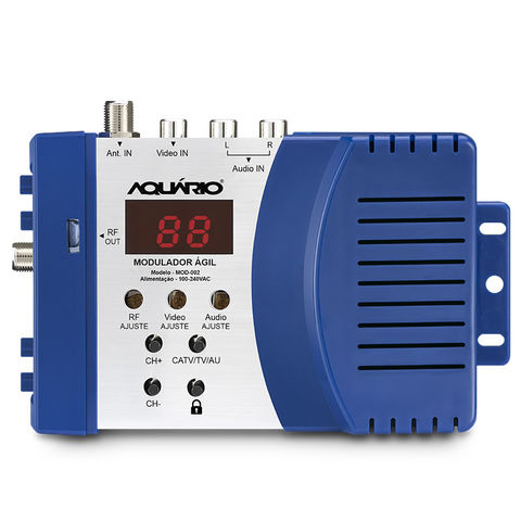 Modulador Ágil de Áudio e Vídeo para TV/CATV Aquário - MOD-002 - MOD-002