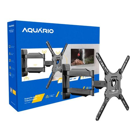 Suporte Tri-Articulado para TV 26 à 65 Polegadas Permite Inclinação e Articulação 4 Movimentos Aquário - SAV-4401 - SAV-4401