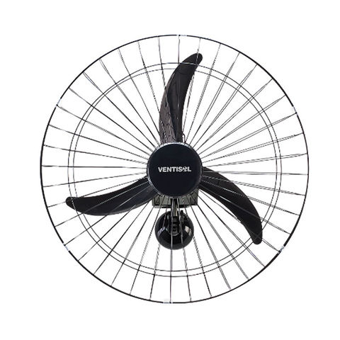 Ventilador de Parede Ventisol 60CM Bivolt 200 Watts 3 Pás Preto - 543 - 543