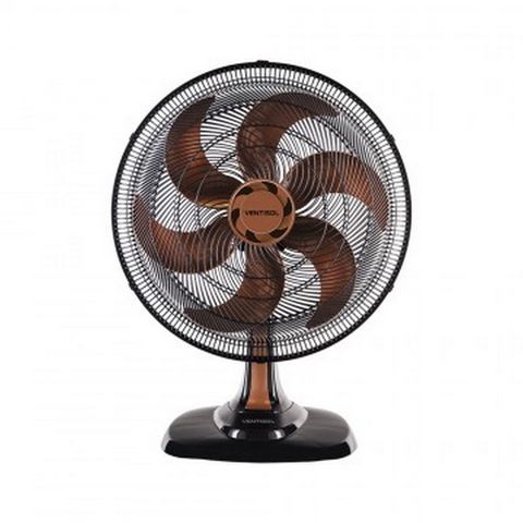 Ventilador de Mesa Ventisol 50CM 127 Volts 135 Watts 6 Pás Preto/Bronze - 7938 - 7938 - PREMIUM