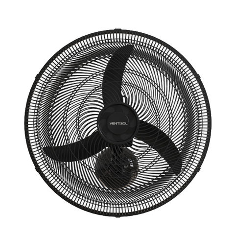 Ventilador de Parede Ventisol 50CM 127 Volts 130 Watts 3 Pás Preto - 14063 - 14063