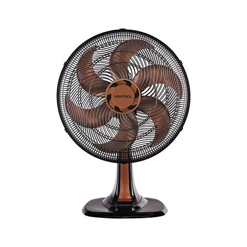 Ventilador de Mesa Ventisol 40CM 127 Volts 80 Watts 6 Pás Bronze - 8002 - 8002 - PREMIUM