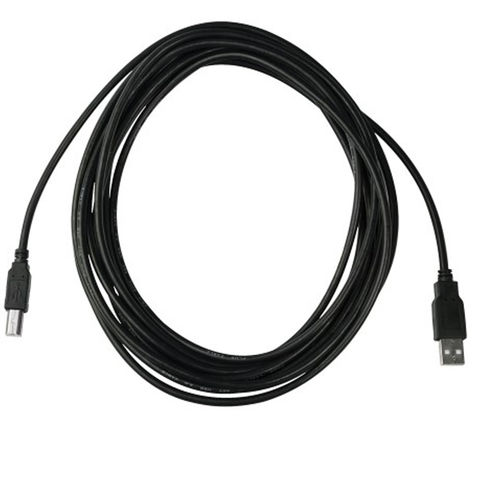Cabo USB A-Macho - B-Macho 5,0 Metros 2.0 Preto Pluscable - PC-USB5001 - PC-USB5001