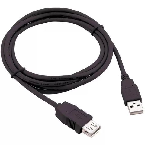 Cabo USB A-Macho - A-Fêmea 1,8 Metros Preto Multilaser - WI026 - WI026