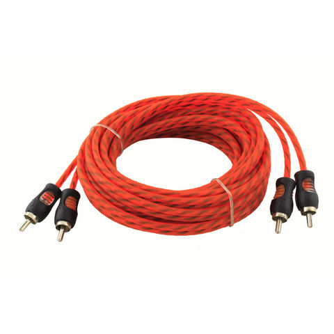 Cabo RCA Kx3 2 RCA-Macho 2 RCA-Macho Laranja - KCR5 - Cabo com 5 Metros - KCR5