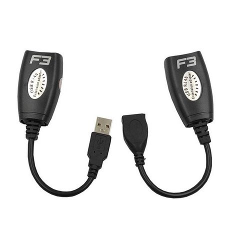 Cabo Extensor USB A-Macho para USB A-Fêmea Via Cabo de RJ45 JC-AD-2RJ45 F3 - 814 - 814