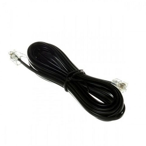 Cabo para Telefone Liso Preto RJ11 5 Metros Connect Pro 018-1380 - 018-1380