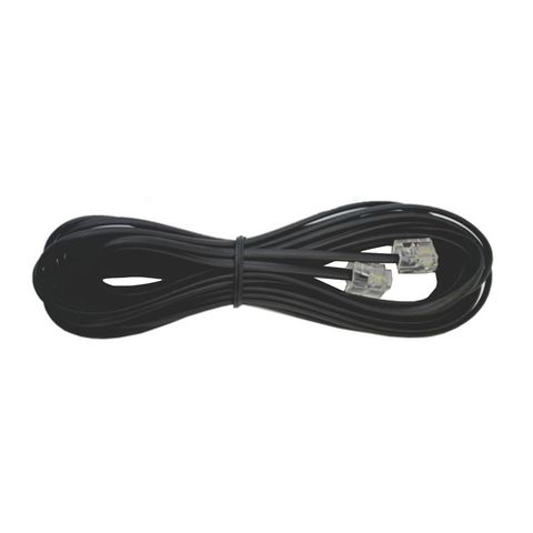 Cabo para Telefone Liso Preto RJ11 2 Metros Connect Pro -018-1395 - 018-1395