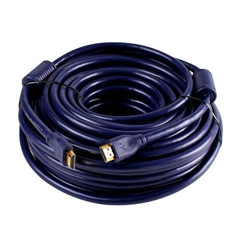 Cabo HDMI Macho x Macho 2.0 4K 19 Pinos Ultra HD 20,0 Metros Conectores Folheado a Ouro Aquário - 4K20 - 4K20