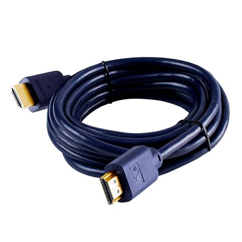 Cabo HDMI Macho x Macho 2.0 4K 19 Pinos Ultra HD 5,0 Metros Conectores Folheado a Ouro Aquário - 4K05 - 4K05