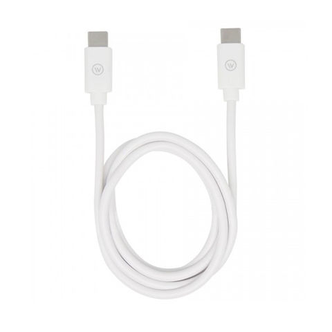 Cabo USB Type-C Macho - Type-C Macho 1,2 Metros 3.1 Branco 5+ - 018-0051 - 018-0051