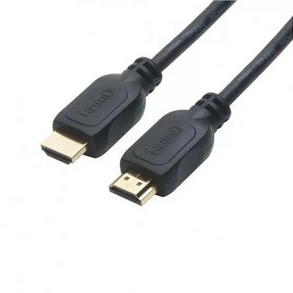 Cabo HDMI Macho x Macho 2.0 4K 19 Pinos 3D 2,0 Metros Basic Pluscable - PC-HDMI20 - PC-HDMI20