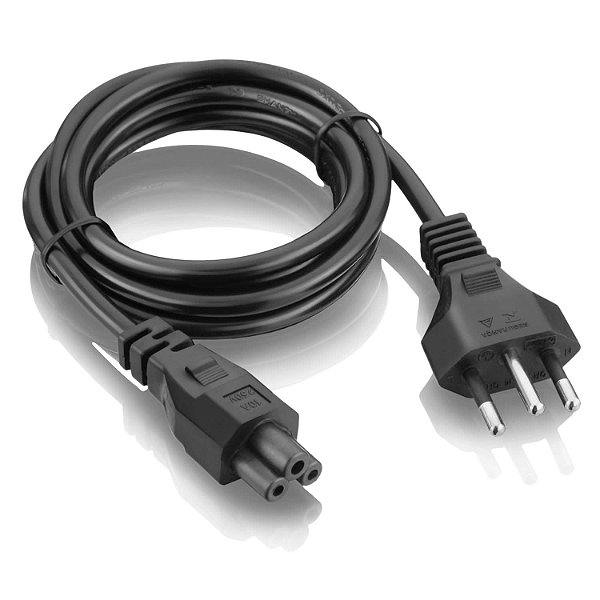 Cabo de Força para Notebook 3 Pinos Mickey 1,50 Metros Preto Multilaser - WI238 - WI238