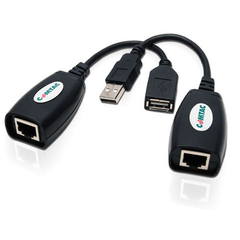 Cabo USB A-Macho - USB A-Fêmea para RJ5 Comtac Preto - 29119312 - 60057 - 29119312