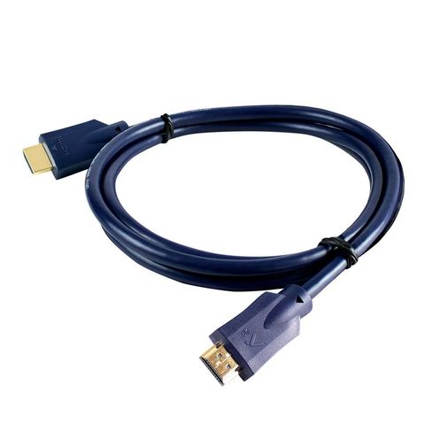 Cabo HDMI Macho x Macho 2.1 8K 19 Pinos Ultra HD 1,0 Metro Conectores Folheado a Ouro Aquário - 8K1 - 8K1