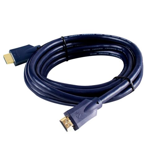 Cabo HDMI Macho x Macho 2.1 8K 19 Pinos Ultra HD 3,0 Metros Conectores Folheado a Ouro Aquário - 8K3 - 8K3
