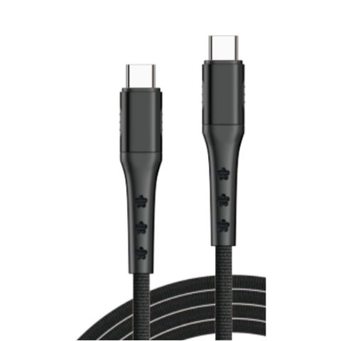 Cabo USB Type-C Macho - Type-C Macho 60W 1,0 Metro 6A Preto X-Cell - XC-CD-115 - XC-CD-115 - P