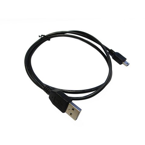 Cabo USB A-Macho - Mini 5 Pinos Macho 1,8 Metros Preto - Seccon - HL-US003-1.8M-SW - HL-US003-1.8M-SW