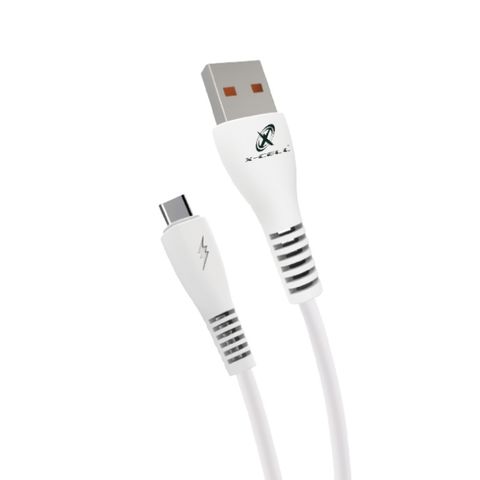 Cabo USB A-Macho - Type-C 1,0 Metro 5.0A Branco X-Cell - XC-CD-127 - XC-CD-127