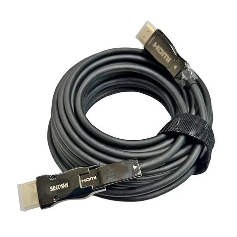 Cabo HDMI Fibra Óptica Ativa Macho x Macho 2.0 4K 20 Metros Seccon SecFiber - ZLX-HDMI2.0 AD-20M - ZLX-HDMI2.0 AD-10M