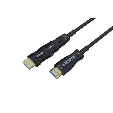 Cabo HDMI Fibra Óptica Ativa Macho x Macho Destacável 2.1 8K 10 Metros Seccon - ZLX-HDMI2.1-19-303-10M - ZLX-HDMI2.1-19-303-10M