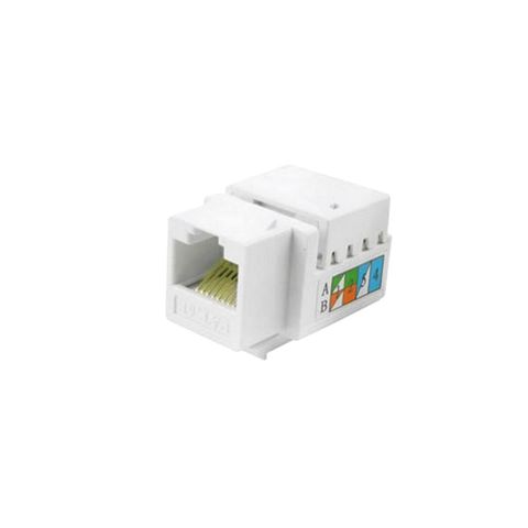 Conector Keystone 5+ RJ45 CAT.6 Fêmea Branco Unitário - 062-9710 - 062-9710 - VENDIDO UNITÁRIO