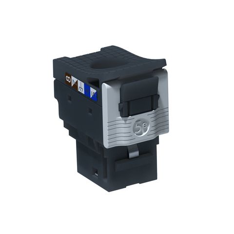 Conector Keystone Legrand RJ45 Fêmea Cat.5e Linkeo Preto - 632911 - Unitário - 632911