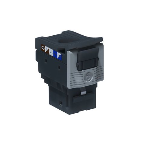 Conector Keystone Legrand RJ45 Fêmea Cat.6 Linkeo Preto - 632909 - Unitário - 632909